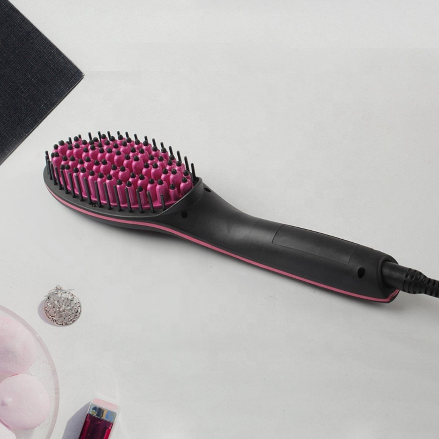 0376A Simply Straight Electric 2 in 1 Ceramic Hair Straightener Straightening Comb Brush with LCD Screen, Temperature Control Display for Women 0376A Simply Straight Electric 2 in 1 Ceramic Hair Straightener Straightening Comb Brush with LCD Screen, Temperature Control Display for Women